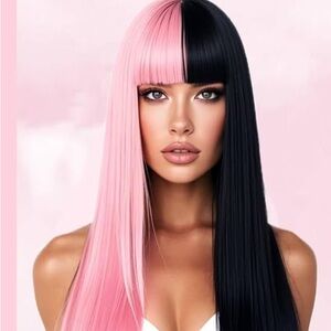 Melanie Martinez Pink and Black Wig